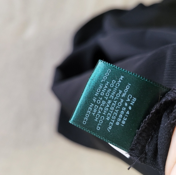 Asymmetric one shoulder long sleeve black blouse by Ralph Lauren Size XL - Picture 4 of 4